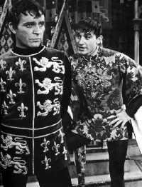 Richard Burton as King Arthur and Roddy McDowall as Mordred